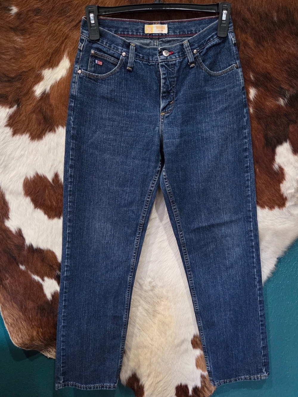 Twenty X Straight Leg Women’s Jeans in Dark Blue